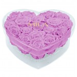  Mila-Roses-00594 Mila Acrylic Large Heart - Mauve