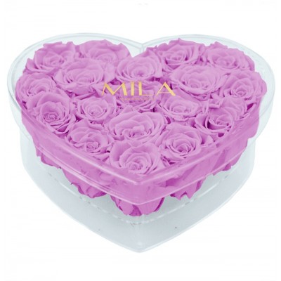 Produit Mila-Roses-00594 Mila Acrylic Large Heart - Mauve