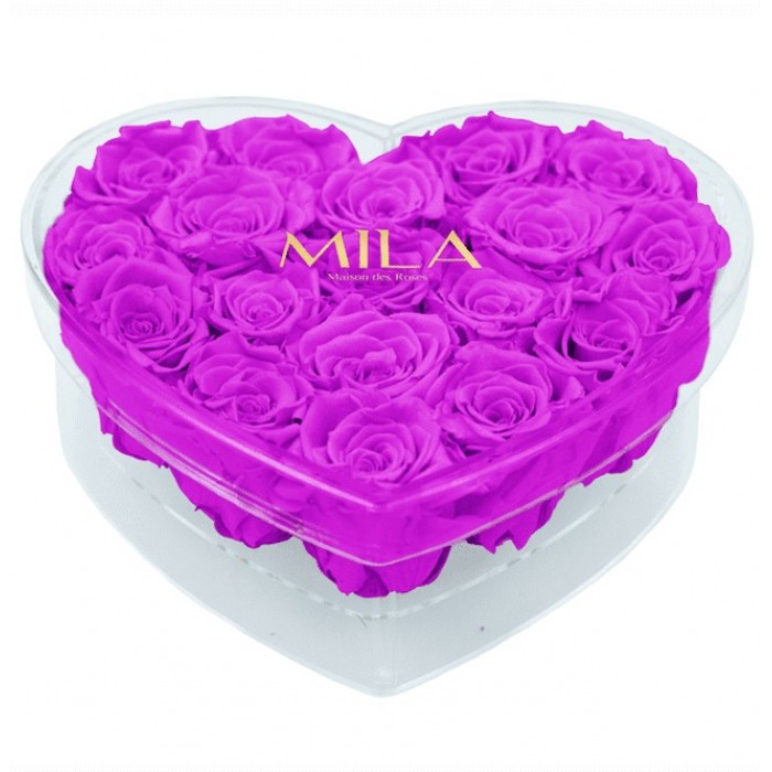 Mila Acrylic Large Heart - Violin