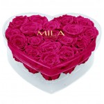  Mila-Roses-00597 Mila Acrylic Large Heart - Fuchsia