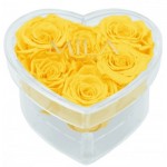  Mila-Roses-00613 Mila Acrylic Small Heart - Yellow Sunshine