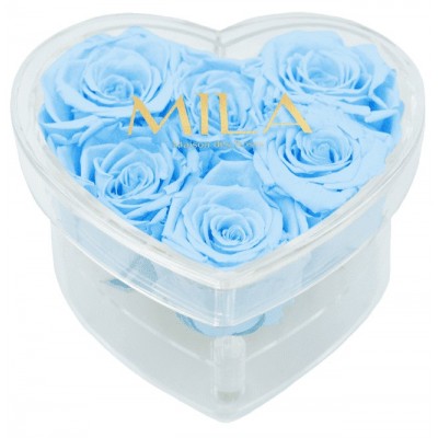 Produit Mila-Roses-00614 Mila Acrylic Small Heart - Baby blue