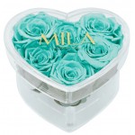  Mila-Roses-00615 Mila Acrylic Small Heart - Aquamarine