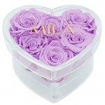  Mila-Roses-00617 Mila Acrylic Small Heart - Lavender