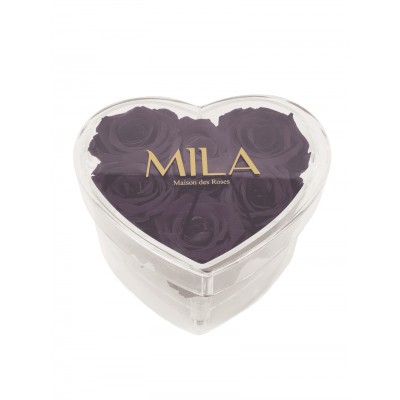 Produit Mila-Roses-00620 Mila Acrylic Small Heart - Velvet purple