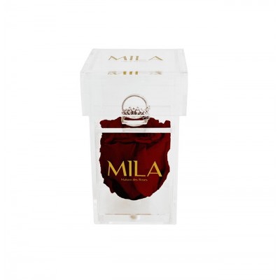 Produit Mila-Roses-00655 Mila Acrylic Single Ring - Rubis Rouge