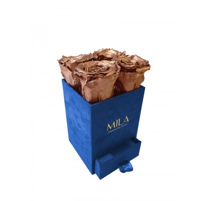 Produit Mila-Roses-00715 Mila Velvet Mini Royal Blue Velvet Mini - Metallic Copper