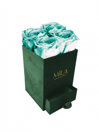 Produit Mila-Roses-00736 Mila Velvet Mini Emeraude Velvet Mini - Aquamarine