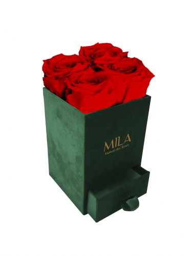 Produit Mila-Roses-00745 Mila Velvet Mini Emeraude Velvet Mini - Rouge Amour