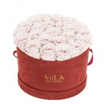  Mila-Roses-00920 Mila Burgundy Velvet Large - Pink bottom