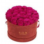  Mila-Roses-00922 Mila Burgundy Velvet Large - Fuchsia