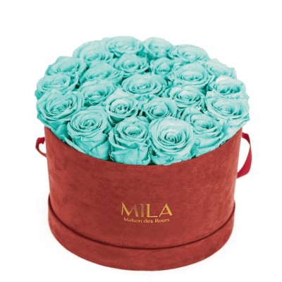 Produit Mila-Roses-00928 Mila Burgundy Velvet Large - Aquamarine