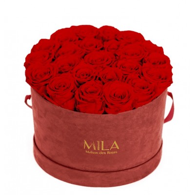 Produit Mila-Roses-00937 Mila Burgundy Velvet Large - Rouge Amour