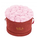  Mila-Roses-00939 Mila Burgundy Velvet Large - Pink Blush