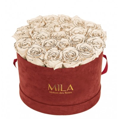 Produit Mila-Roses-00940 Mila Burgundy Velvet Large - Haute Couture