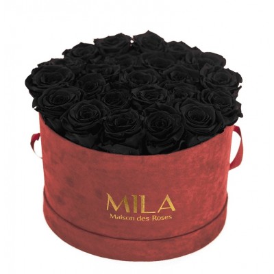 Produit Mila-Roses-00941 Mila Burgundy Velvet Large - Black Velvet