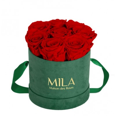 Produit Mila-Roses-01033 Mila Velvet Small Emeraude Velvet Small - Rouge Amour