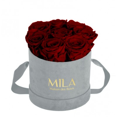 Produit Mila-Roses-01056 Mila Velvet Small Light Grey Velvet Small - Rubis Rouge