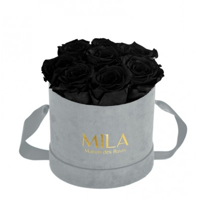 Produit Mila-Roses-01061 Mila Velvet Small Light Grey Velvet Small - Black Velvet