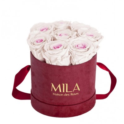 Produit Mila-Roses-01064 Mila Velvet Small Burgundy Velvet Small - Pink bottom