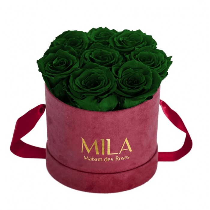 Mila Velvet Small Burgundy Velvet Small - Emeraude