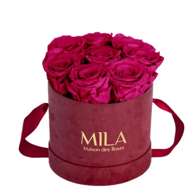 Produit Mila-Roses-01066 Mila Velvet Small Burgundy Velvet Small - Fuchsia