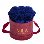  Mila-Roses-01071 Mila Velvet Small Burgundy Velvet Small - Royal blue