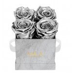  Mila-Roses-01124 Mila Mini Marble Marble - Metallic Silver