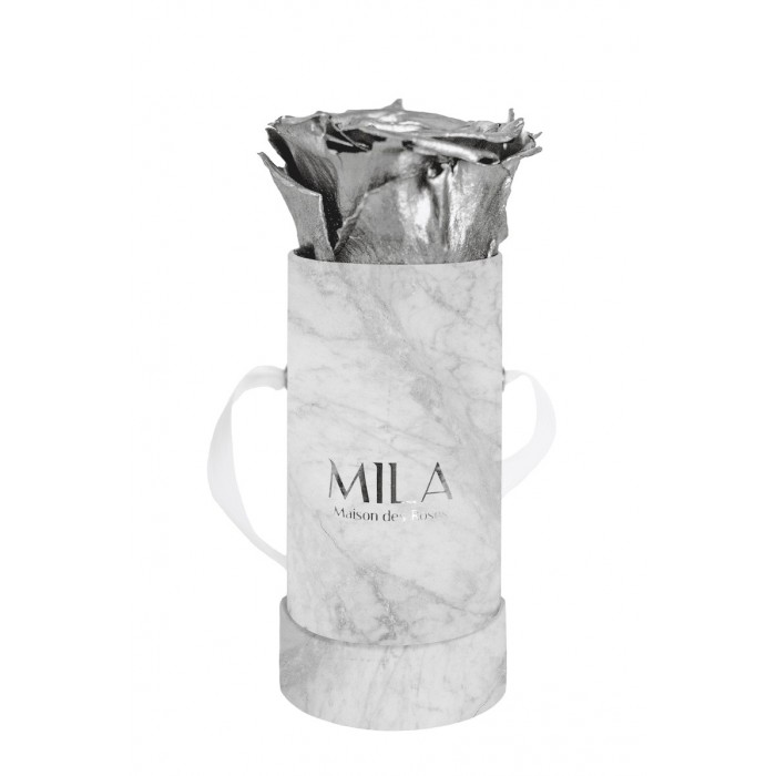 Mila Baby Marble Marble - Metallic Silver