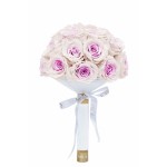  Mila-Roses-01160 Mila Large Bridal Bouquet - Pink bottom