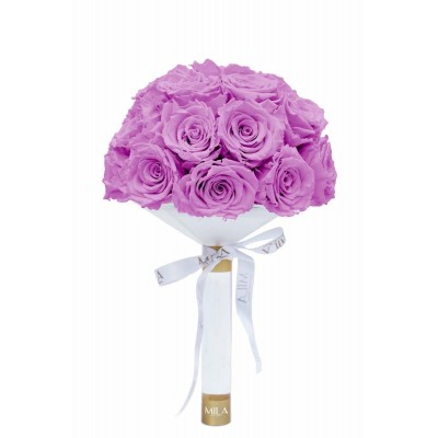 Produit Mila-Roses-01165 Mila Large Bridal Bouquet - Mauve