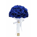  Mila-Roses-01167 Mila Large Bridal Bouquet - Royal blue