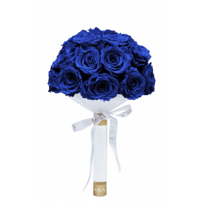 Mila Large Bridal Bouquet - Royal blue