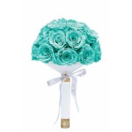  Mila-Roses-01168 Mila Large Bridal Bouquet - Aquamarine