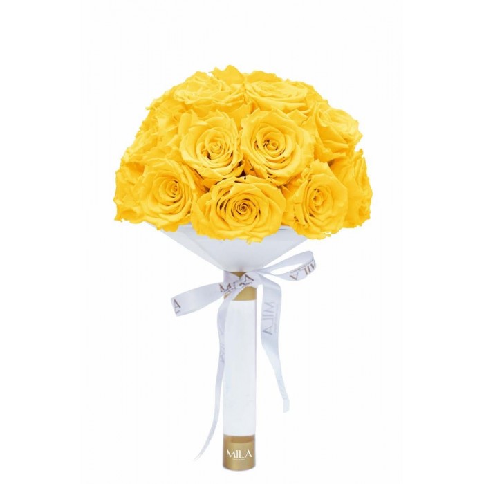 Mila Large Bridal Bouquet - Yellow Sunshine