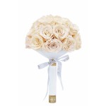  Mila-Roses-01174 Mila Large Bridal Bouquet - Champagne
