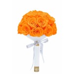  Mila-Roses-01175 Mila Large Bridal Bouquet - Orange Bloom