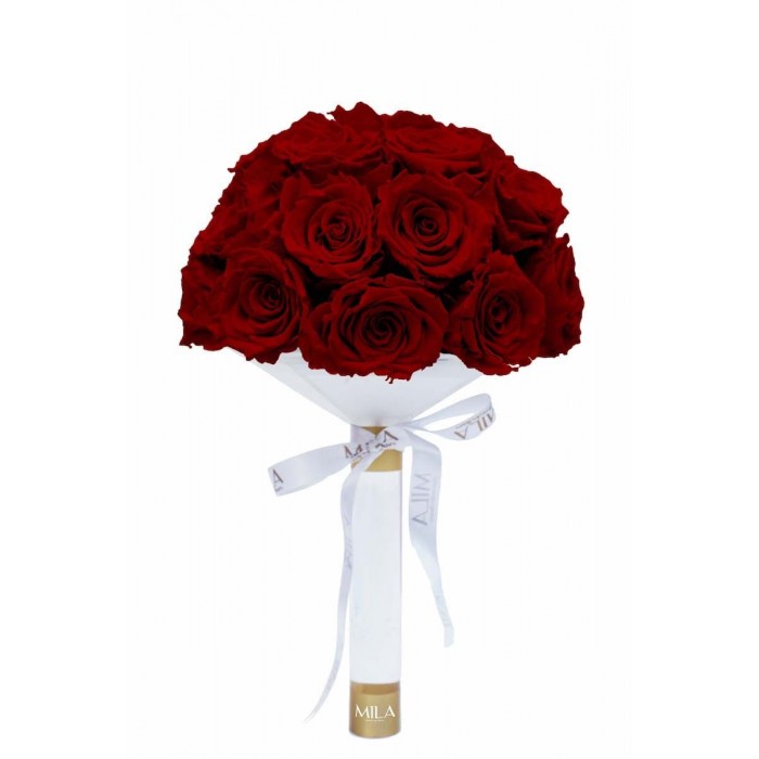 Mila Large Bridal Bouquet - Rubis Rouge