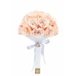  Mila-Roses-01178 Mila Large Bridal Bouquet - Pure Peach
