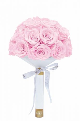 Produit Mila-Roses-01179 Mila Large Bridal Bouquet - Pink Blush