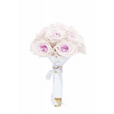 Produit Mila-Roses-01184 Mila Small Bridal Bouquet - Pink bottom