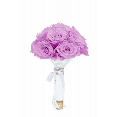 Produit Mila-Roses-01189 Mila Small Bridal Bouquet - Mauve