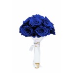  Mila-Roses-01191 Mila Small Bridal Bouquet - Royal blue