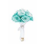  Mila-Roses-01192 Mila Small Bridal Bouquet - Aquamarine