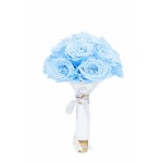  Mila-Roses-01193 Mila Small Bridal Bouquet - Baby blue