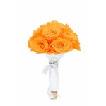  Mila-Roses-01199 Mila Small Bridal Bouquet - Orange Bloom