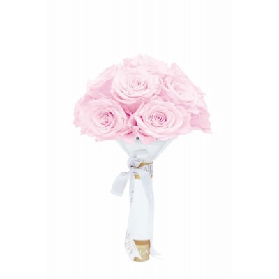 Produit Mila-Roses-01203 Mila Small Bridal Bouquet - Pink Blush