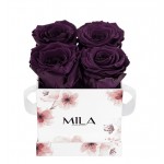  Mila-Roses-01216 Mila Limited Edition Flower Mini - Velvet purple
