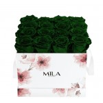  Mila-Roses-01238 Mila Limited Edition Flower Medium - Emeraude