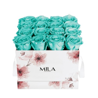 Produit Mila-Roses-01245 Mila Limited Edition Flower Medium - Aquamarine